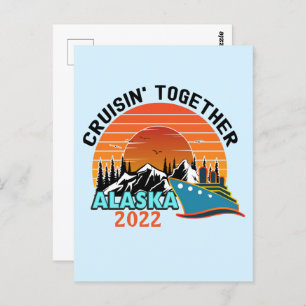 Cruisin Together Alaska Travel Vacation Postcard