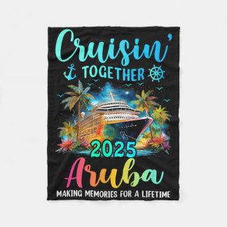 Cruisin' Together Aru 2025 Family Cruise Vacation  Fleece Blanket