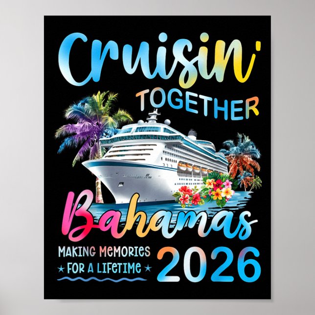 Cruisin' Together Bahamas 2026 Family Group Cruise Poster (Front)
