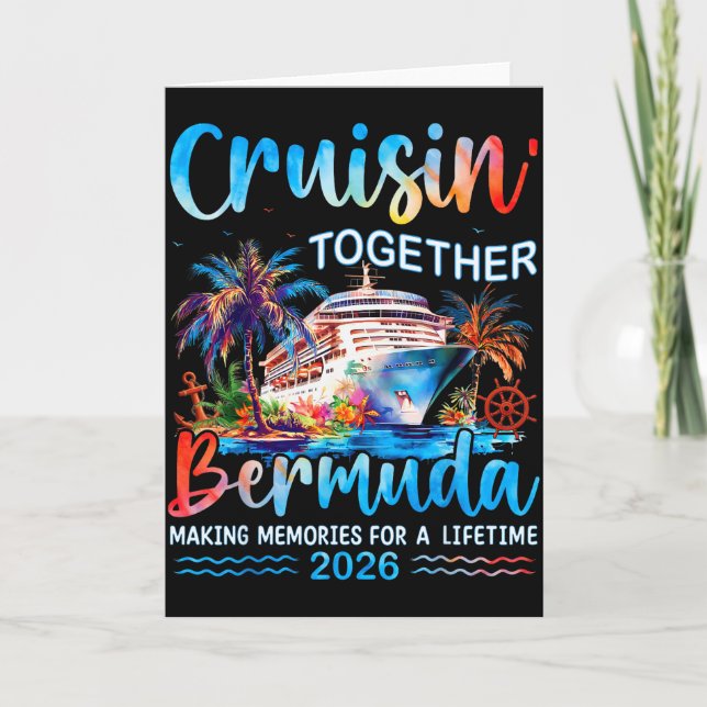Cruisin' Together Bermuda 2026 Family Vacation Cru Card (Front)