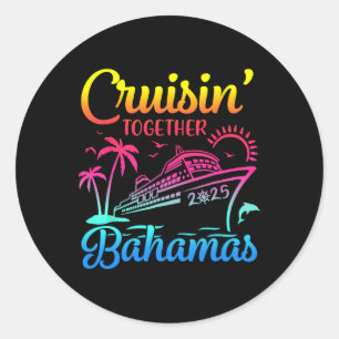 Cruisin Together Hamas 2025 Family Cruise Hamas Va Classic Round Sticker