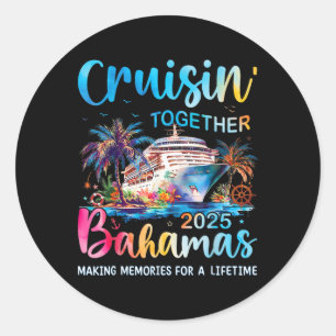 Cruisin Together Hamas 2025 Family Cruise Hamas Va Classic Round Sticker