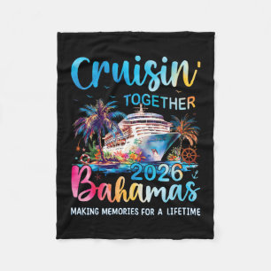 Cruisin Together Hamas 2026 Family Cruise Vacation Fleece Blanket