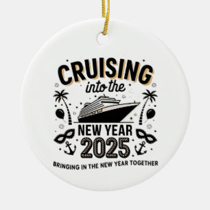 Cruising 2025 Making Memories Together Family  Ceramic Tree Decoration