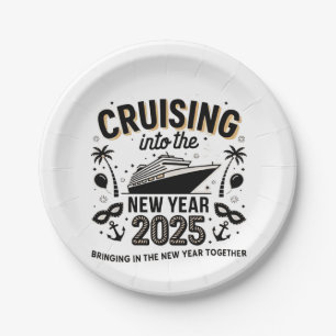 Cruising 2025 Making Memories Together Family  Paper Plate