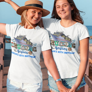 Cruising Besties Cruise Ship  T-Shirt