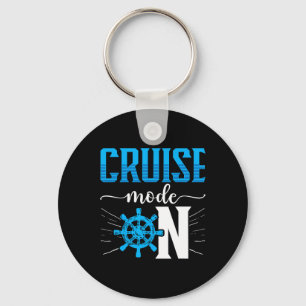 Cruising Boat Cruise Mode On Cruise Ship Key Ring