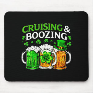 Cruising boozing irish drinking st patricks day mouse mat