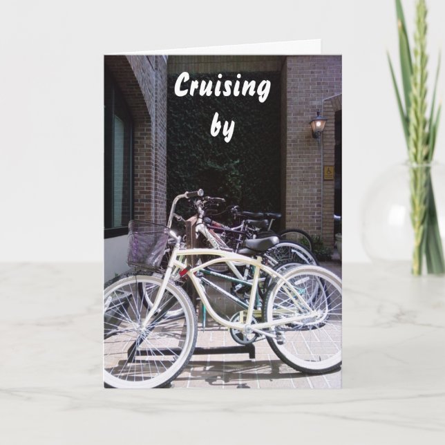 "CRUISING BY" GET WELL WISHES CARD (Front)