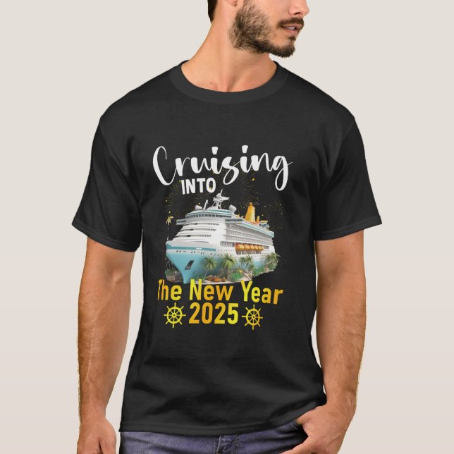 Cruising Cousin Crew Into New Year Eve 2025 Party  T-Shirt (Front)
