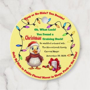 Cruising Duck Tags Christmas