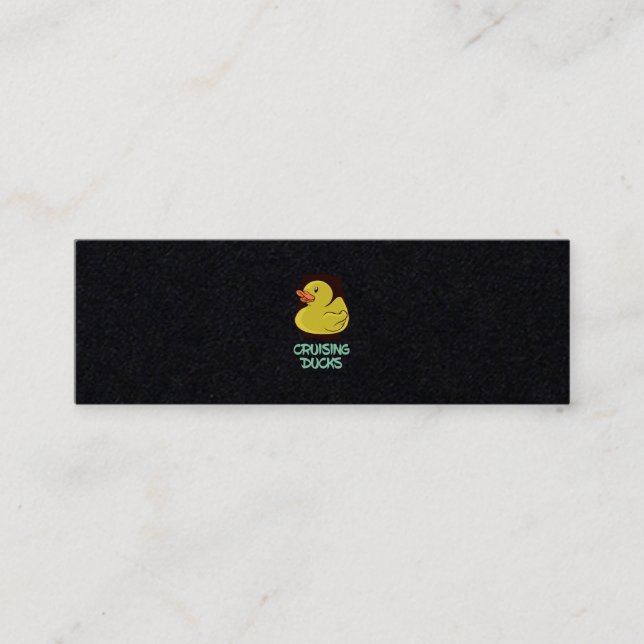 Cruising Ducks Fun Travel Mini Business Card (Front)