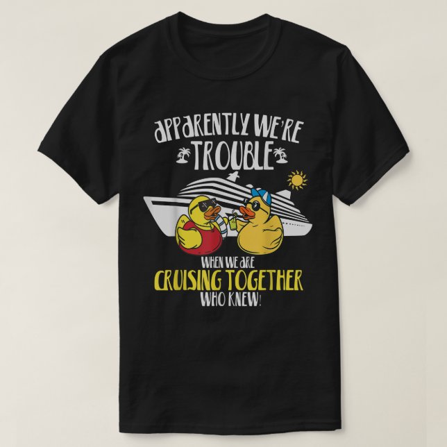 Cruising Ducks Group Family Cruise Vacation Trip T T-Shirt (Design Front)