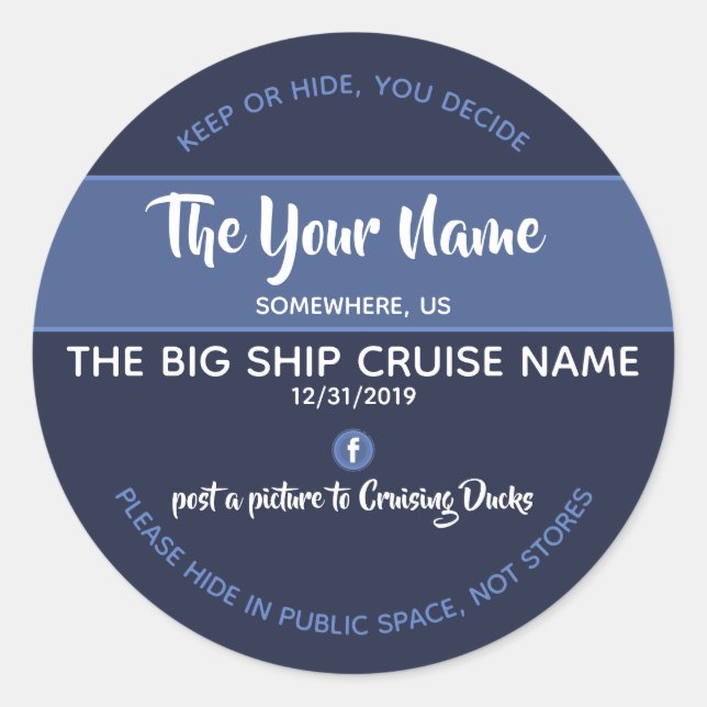 Cruising Ducks Personalised Stickers (Front)