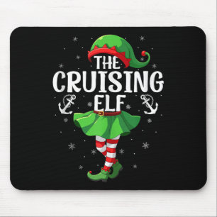 Cruising Elf Christmas Girls Women Elf Squad Xmas Mouse Mat