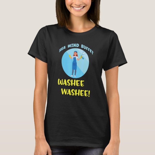 Cruising Family Cruise Buffet Washee Washee Saniti T-Shirt (Front)