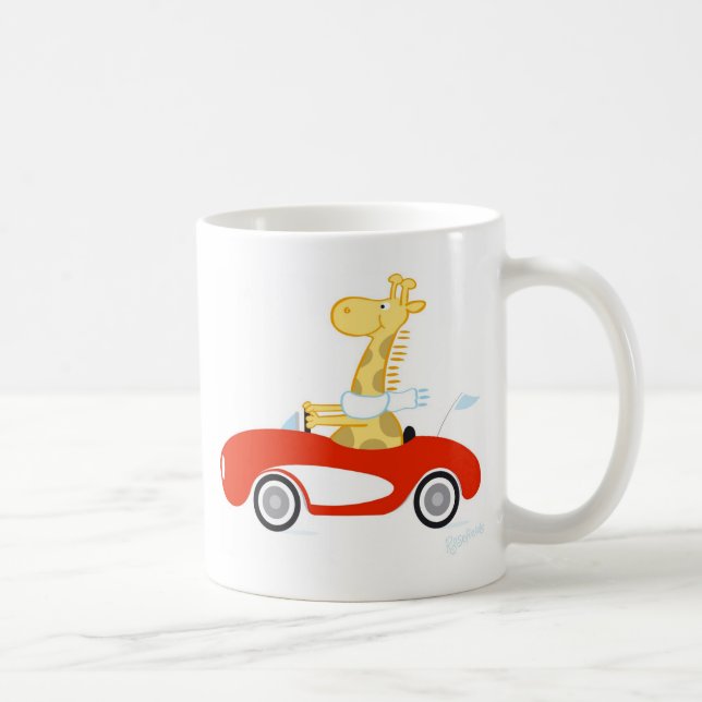 Cruising Giraffe Coffee Mug (Right)