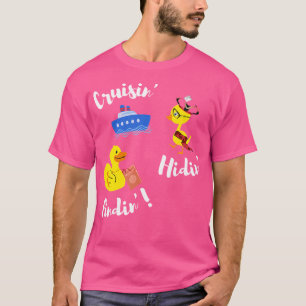 Cruising Hiding Finding Rubber Ducks Passport Scav T-Shirt