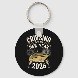 Cruising Into 2026 New Years Eve Cruise Vacation M Key Ring
