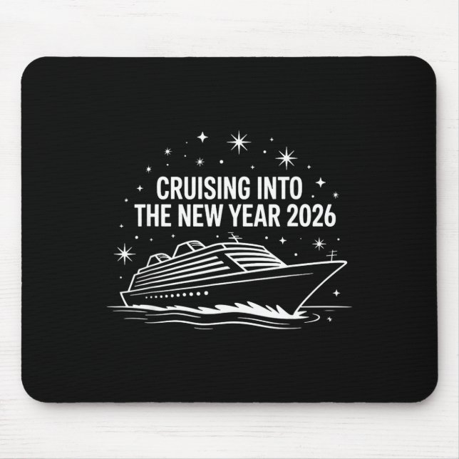 Cruising Into 2026 New Years Eve Family Matching H Mouse Mat (Front)