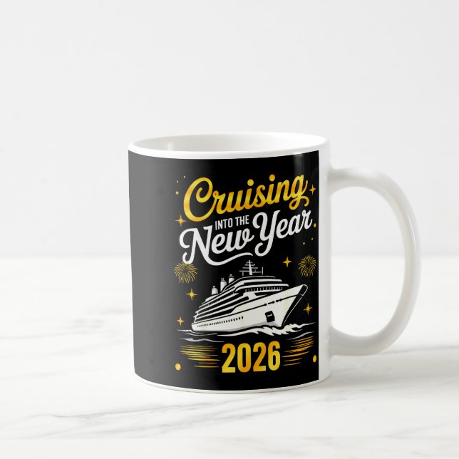 Cruising Into 2026 New Years Eve Matching Family C Coffee Mug (Right)