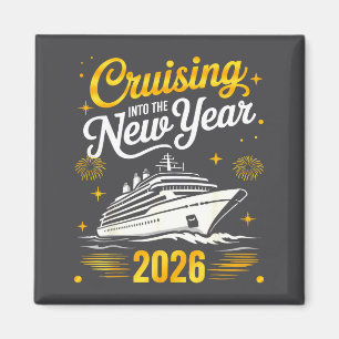 Cruising Into 2026 New Years Eve Matching Family C Magnet