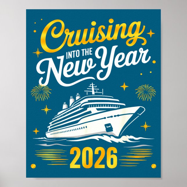 Cruising Into 2026 New Years Eve Matching Family C Poster (Front)