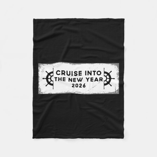 Cruising Into 2026 New Years Eve Party Favors Fami Fleece Blanket (Front)