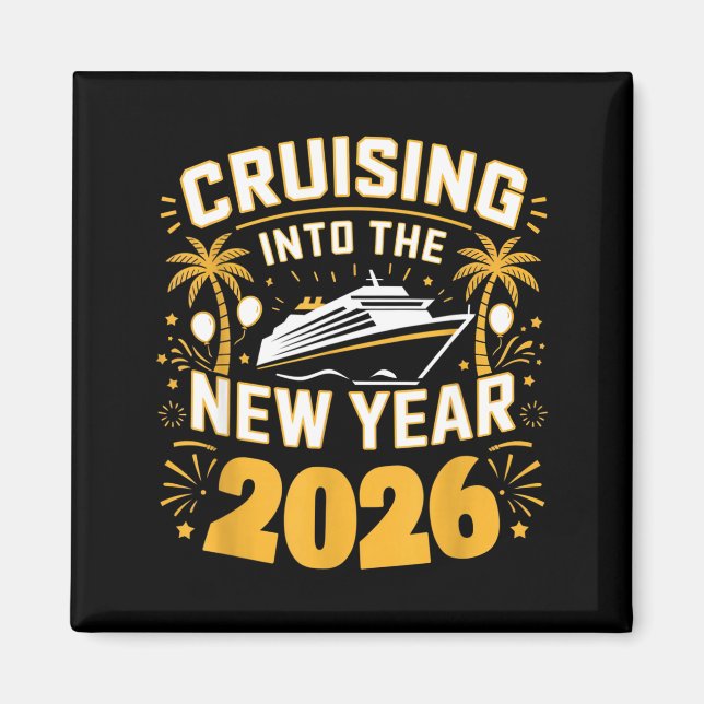 Cruising Into 2026 New Years Eve Party Favors Fami Magnet (Front)