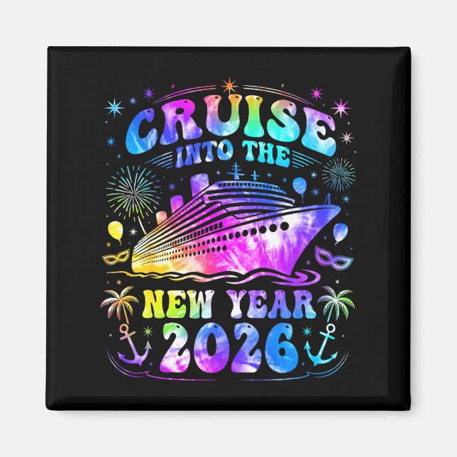 Cruising Into 2026 New Years Eve Party Favors Fami Magnet (Front)