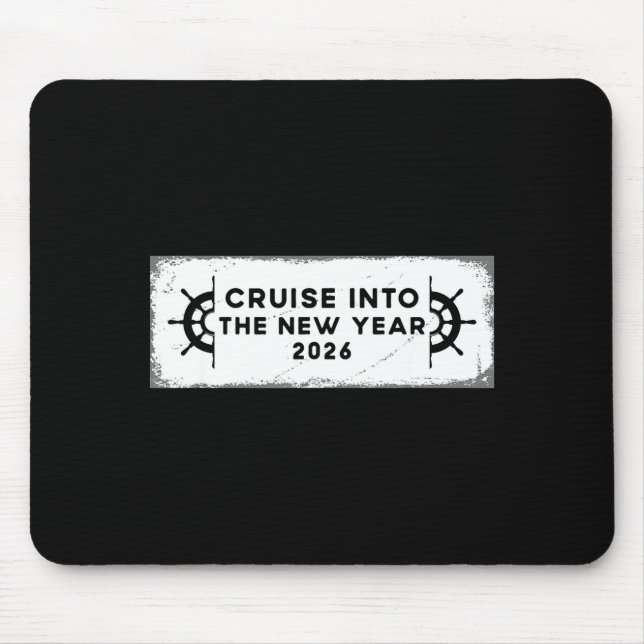 Cruising Into 2026 New Years Eve Party Favors Fami Mouse Mat (Front)