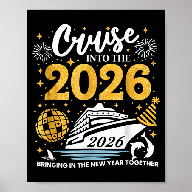 Cruising Into 2026 New Years Eve Party Favors Fami Poster (Front)