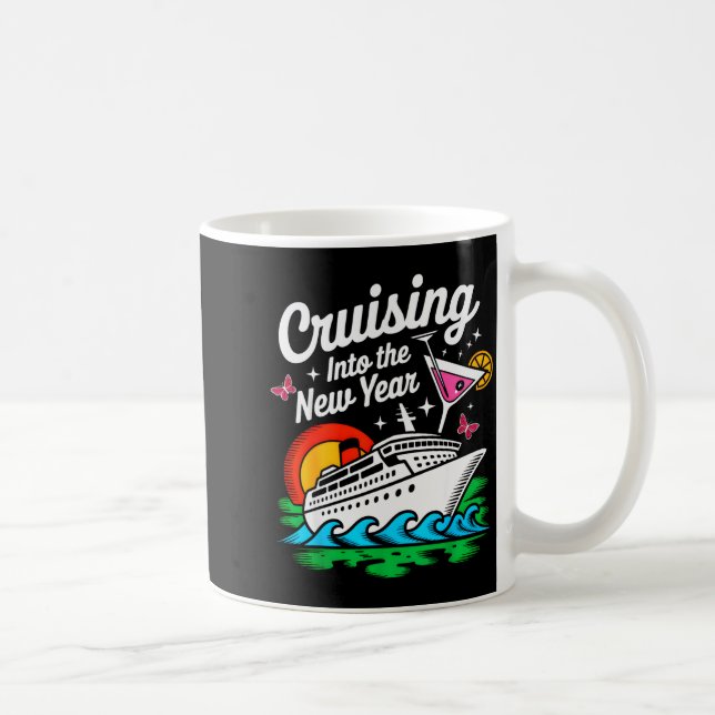Cruising Into 2026 New Years Eve Party Matching Fa Coffee Mug (Right)