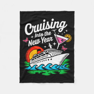Cruising Into 2026 New Years Eve Party Matching Fa Fleece Blanket