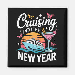 Cruising Into 2026 New Years Eve Party Matching Fa Magnet