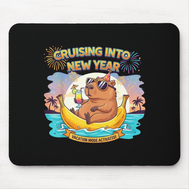 Cruising Into 2026 New Years Eve Party Matching Fa Mouse Mat (Front)