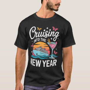 Cruising Into 2026 New Years Eve Party Matching Fa T-Shirt