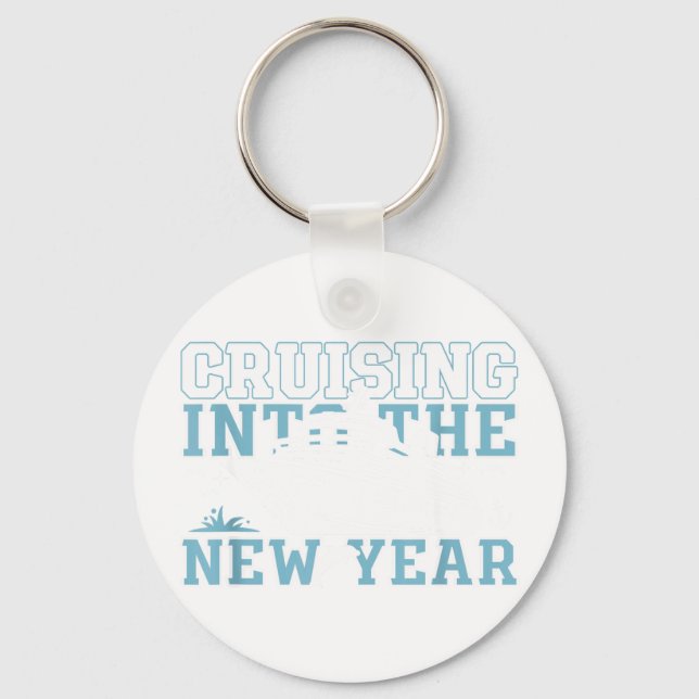 Cruising Into 2026 The New Year Eve Party Family T Key Ring (Front)