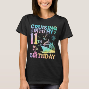 Cruising Into My 11th Birthday Vacation Trip 11 Ye T-Shirt