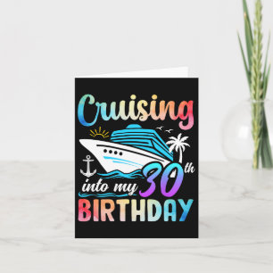 Cruising Into My 30th Birthday 30 Years Old Birthd Card