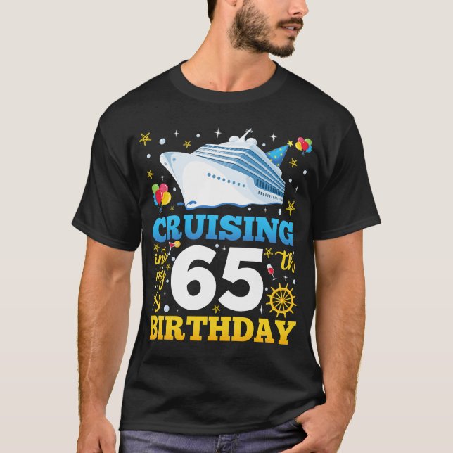 Cruising Into My 65 Birthday Party Men T-Shirt (Front)