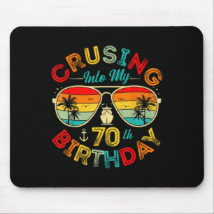 Cruising Into My 70th Birthday Cruise Ship Party 7 Mouse Mat