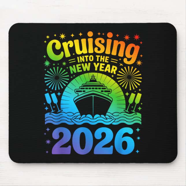 Cruising Into New Year 2026 Lgbtq Pride Cruise Cel Mouse Mat (Front)