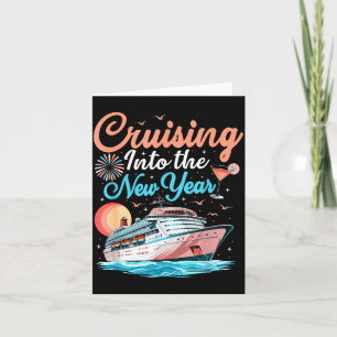 Cruising Into New Years Eve Party Countdown Happy Card