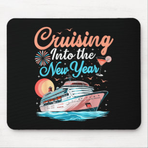 Cruising Into New Years Eve Party Countdown Happy Mouse Mat