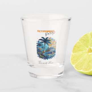 Cruising into Retirement Party, Cruise Party  Shot Glass