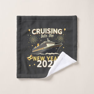 Cruising into the New Year 2025 Family Cruise Wash Cloth