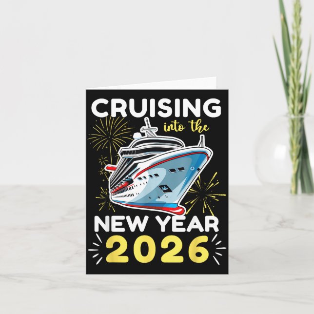 Cruising Into The New Year 2026  Card (Front)