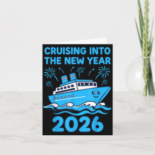 Cruising Into The New Year 2026 Celebration  Card