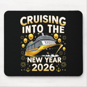 Cruising Into The New Year 2026 Cruise Party Gift Mouse Mat